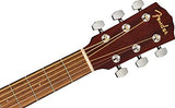 Fender CC-60S Solid Top Concert Acoustic Guitar - All Mahogany Bundle with Gig Bag, Tuner, Strap, Strings, Picks, Fender Play Online Lessons, and Austin Bazaar Instructional DVD