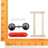 Odoria 1:12 Miniature Tubes Science Lab Balance Scale Dollhouse Decoration Accessories