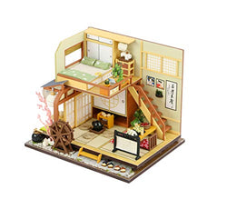 Kisoy Miniature DIY Dollhouse Kit with Furniture Accessories Creative Gift for Lovers and Friends(Karuizawa's Forest Holiday) with Dust Proof Cover and Music Movement