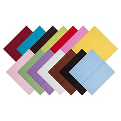 RayLineDo 14pcs 8 x 8 inches (20cmx20cm) Solid Color Cotton Fabric Bundle Squares Patchwork DIY