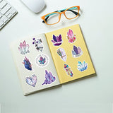 50 Pcs Crystal Stickers Pack, Aesthetic Vinyl Waterproof Stickers for Water Bottle, Laptop, MacBook, Phone, Hydro Flask