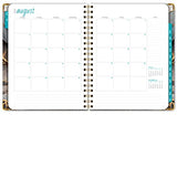 HARDCOVER Academic Year 2023-2024 Planner: (June 2023 Through July 2024) 8.5"x11" Daily Weekly Monthly Planner Yearly Agenda. Bookmark, Pocket Folder and Sticky Note Set (Black Gold Marble)