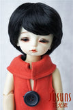 Jusuns D28053 6-7inch(15.5-17.5CM) YOSD Enfant Baby Short BJD Wig 1/6 Synthetc Mohair Doll Wigs Black Color
