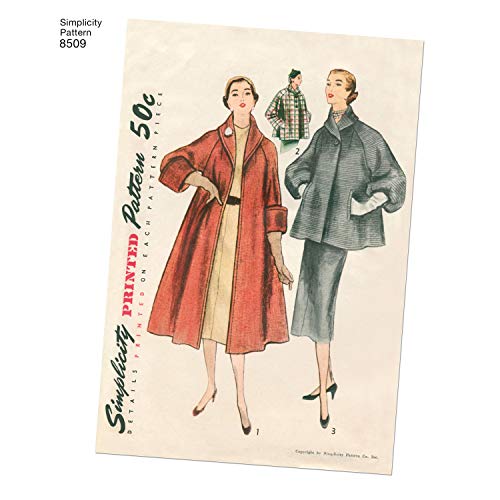 Simplicity Vintage Misses' Vintage Coat or Jacket Pattern, H5 (6-8-10-12-14)