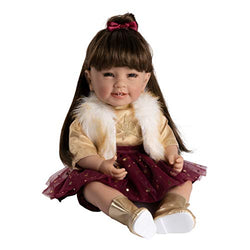 Adora Toddler Doll Starry Night in her Shimmery Star appliqué Skirt, Glittery Blouse and Fuzzy Vest. Comes with Diaper, Multicolor (22095)
