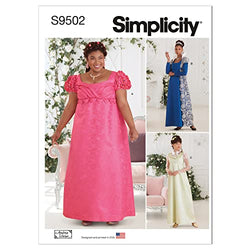 Simplicity Misses' Costumes Sewing Pattern Kit, Code S9502, Sizes 10-12-14-16-18, Multicolor