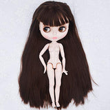 1/6 BJD Doll, 4-Color Changing Eyes Shiny Face and Ball Jointed Body Dolls, 12 Inch Customized Dolls with Five Hands, Nude Doll Sold Exclude Clothes (YM05)