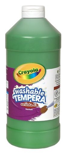 Crayola Green Washable Tempera Paint, 32- Ounce