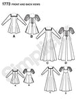 Simplicity 1773 Misses' Costume Sewing Pattern, Size R5 (14-16-18-20-22)