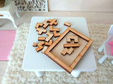 Miniature Puzzle Game, Dollhouse Nursery BJD Baby Doll Toy. Play Board Sorting