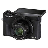 Canon PowerShot G7X Mark III Digital Camera 20.1MP Sensor with 2 Pack SanDisk 128GB Memory Card + Case + Tripod + A-Cell Accessory Bundle (Black)
