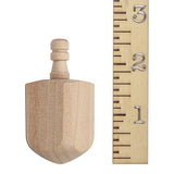 Wooden Dreidels 2-1/2 Inch, Unfinished Natural Wood Dreidels - Bag of 12