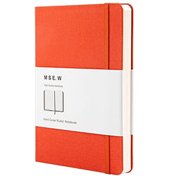 Ruled Journal Notebooks for Work,School,Note Taking, Wide Ruled Hardcover Daily Diary for Writers,Travelers,Medium 5.7 x 8.3 inch,200 Pages Thick Paper, Use for Office,Home,Business,College (Orange)