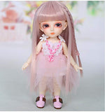 6 in BJD Doll SD Doll Products Include with All Clothes Outfit Shoes Wig Hair Makeup for Girl Gift and Dolls Collection