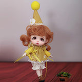 KSYXSL BJD Doll, 1/12 Cute SD Dolls 5.3 Inch Ball Jointed Doll DIY Toys with Full Set Clothes Shoes Wig Makeup Hat, Best Gift for Girls