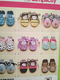 Simplicity Baby Shoes Sewing Pattern, Includes 7 Variations For Sizes XS-L