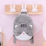 Lazada Toddler Backpack Cat Animal Kids Backpacks for Girls Kitty Plush Bag Gray Age 3+