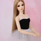 HGFDSA 1/3 BJD Doll SD Dolls 59Cm/23.2inch Movable Joints with Hair Makeup Gift Collection Christmas Decoration Fashion Handmade Doll