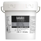 Liquitex Professional Pouring Effects Medium, 127.81-oz (Gallon) (5436) & 5036 Toxic Non-Removable Acrylic Medium and Varnish, 1 gal Widemouth Jar, Gloss, 128 oz, 128 Fl Oz