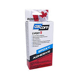 Two Part 5 Minute Epoxy Adhesive C-Poxy 5 by CECCORP is a 8.5 oz General Purpose Structural-unfilled-Fast Setting epoxy. Recommended for bonding Metals, Ceramics, Stone, Glass, Concrete, Wood, Fiber