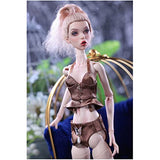 OIIAJEFSR 1/4 BJD Dolls 39cm Ball Jointed Doll SD Physical Doll DIY Toys Supermodel Action Figure Best Gifts for Girl Birthday -Brown Hair