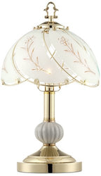 Polished Brass 15" High Touch On-Off Accent Table Lamp