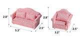 Z MAYABBO Dollhouse Furniture of Living Room Dollhouse Furnishings Wooden Couch, Miniature Dollhouse Accessories of Mini Doll House Sofa - 1/12 Scale