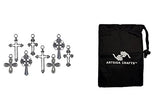 Darice Jewelry Making Charms Cross Silver Assorted Shapes and Sizes 15 Pieces (3 Pack) 1970 57