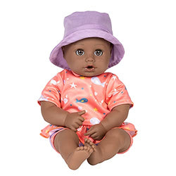 Adora Beach Baby Doll Piper, 13 inch Beach Toy with Sun Activated Freckles & Rosy Cheeks