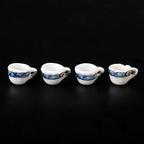 15pcs Dining Ware Porcelain Tea Set Dish Cup Plate Dream Puzzle Dollhouse Miniature