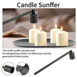 Ctsuctl 7-in-1 Candle Wick Trimmer Set, Full Set Candle Accessoy with DIY Flowers, Wick Trimmer, Candle Snuffer, Candle Tray and More, Candle Care Kit for Candle Lovers