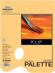 Pro Art 9-Inch by 12-Inch Disposable Palette Paper Pad