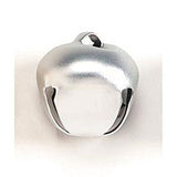 Darice Holiday Jingle Bells-Matte Silver-35mm-4 Pieces, 1 Pack