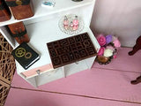 Miniature Typography Drawer With Letters. Handmade Dollhouse Letterpress Box