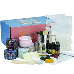 Candle Making Kit - Create your own beautiful candles with our complete Soy Candle Making Kit - Candle making Supplies - Scented, Dyes, Wicks, Organic Candle Gift Set - For the Family