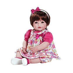 Adora ToddlerTime Love & Joy Doll with 2 Piece Flower Print Romper, Matching Bloomers and Sateen Slip on Shoes