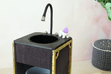 Miniature sink cabinet 1:6 scale dollhouse bathroom kitchen wash bassinet furniture