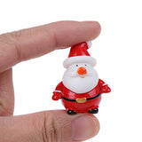 37YIMU 23 Pieces Miniature Resin Toys Christmas Tree Snowman Santa Claus Houses Figurines Fairy Garden Landscape Crafts Ornament