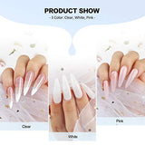 Morovan Acrylic Nail Kit Acrylic Powder and Professional Liquid Monomer set with Acrylic Nail Brush Nail Forms tips for Acrylic Nails Extension Beginner kit