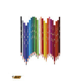 BIC Kids Evolution ECOlutions Colouring Pencils, Christmas Edition - Assorted Colours, Pack of 18
