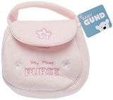 Baby GUND My First Purse Stuffed Plush Playset, 8", 5 Pieces & GUND My First Dolly Stuffed Brunette Doll Plush, 13"