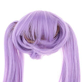 Prettyia 1/3 BJD Doll Purple Straight Wig Ponytail DIY Accessory for 60cm Night Lolita Doll