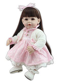 Pinky 50cm 20 inch Realistic Looking Soft Vinyl Silicone Lifelike Baby Girls Toddler Toy Reborn Dolls Twins
