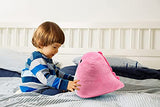 Plush Toy Pillow Plushie Cute Dinosaur Stuffed Animals Doll Plush Baby Dinosaur Stuffed Toy Soft Throw Pillow Cushion Pink
