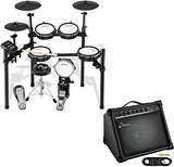 Donner Electric Drum Set with DKA-20 Keyboard Amplifier 20 Watt Keyboard AMP Piano Speaker