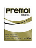 Sculpey Premo Premium Polymer Clay white 2 oz. [PACK OF 5 ]