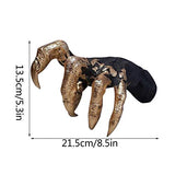 oufenli The Witch's Hand Wall Hanger Art Sculpture Decor- Devil's Eye Hand Claw Resin Crafts Statue Ornament Wall Hanging Decor -Wall-Mounted Home Decoration 8.5x5.3 inch (Black Gold)