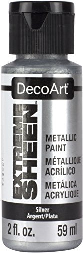 DecoArt DPM13-30 Silver Extreme Sheen Paint, 2 oz