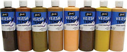 Sax Versatemp Heavy-Body Tempera Paint, Assorted Skin-Tone Colors, Pint Set of 8