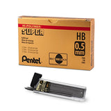 Pentel C25-HB Super Hi-Polymer Lead Refill, 0.5mm Fine, HB, 360 Pieces of Lead
